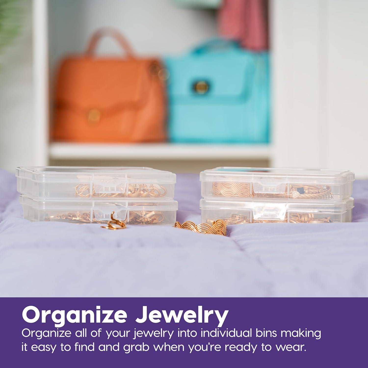 imageIRIS USA Photo Storage Case with 16 Inner 4quot x 6quot Picture Cases Opaque Picture Container with Handle for Privacy LightSensitive Organization for Scrapbooking Stationery Keepsakes Art Supplies BlackFits 4 x 6 16 Pack w Black Outer Case