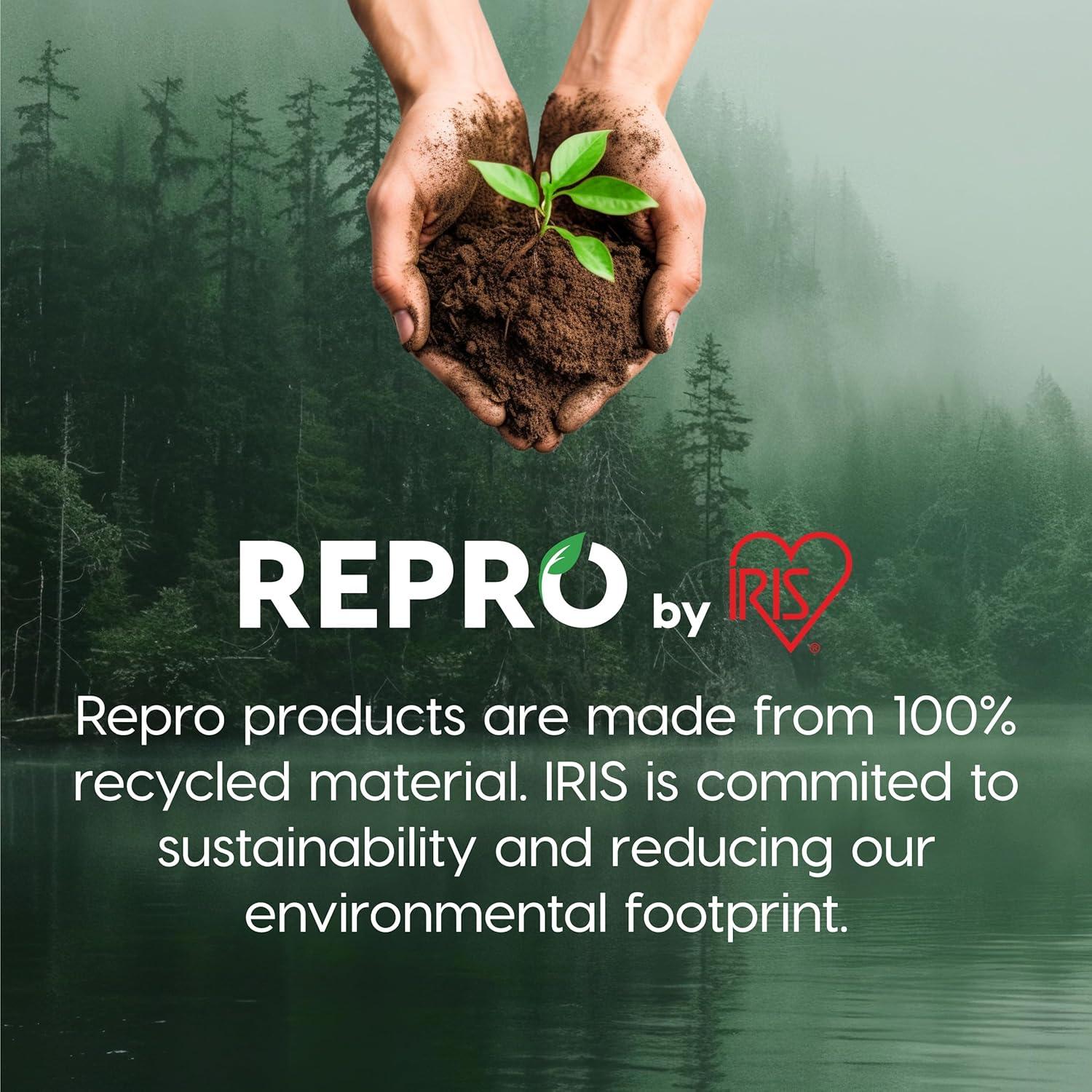 imageIRIS USA Plastic Basket 8Pack Small Shelves Storage Basket for Organizing Pantry Cabinet Bedroom Office Craft Room WhiteNavy