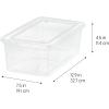 imageIRIS USA 6Pack Storage Bins with Lids 6 Quart  Crystal Clear Shoe Boxes Stackable Containers Organize Shoes Closet Shelves Teacher Tools Classroom Organization Game  BPAFree Plastic6 Qt  6 Pack