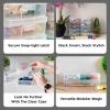 imageIRIS USA Pencil Case Plastic Pouch Box Storage Organizer for Beads Pens and Art Supplies 6Pack Stackable Container with Snap Lid for Jewelry Stickers and Tackle Box Clear MediumSmall  10 Pack
