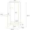 imageIRIS USA Metal Garment Rack White Extra Storage for Clothes and Shoes
