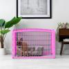 imageIRIS USA 24quot Exercise 4Panel Pet Playpen Puppy Pet Small Medium Dog Pen Keep Pets Secure Easy Assemble RustFree HeavyDuty Molded Plastic Customizable PinkPink
