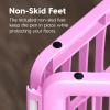 imageIRIS USA 24quot Exercise 4Panel Pet Playpen Puppy Pet Small Medium Dog Pen Keep Pets Secure Easy Assemble RustFree HeavyDuty Molded Plastic Customizable PinkPink