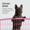 imageIRIS USA 24quot Exercise 4Panel Pet Playpen Puppy Pet Small Medium Dog Pen Keep Pets Secure Easy Assemble RustFree HeavyDuty Molded Plastic Customizable PinkPink