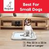 imageIRIS USA Pee Pad Holder  for Regular Sized Dog and Puppy Pee Pads Secured Latches NonSkid Feet Polished Finish for Easy Cleaning Leak Protection Fits 22quotx22quot Pad or Larger 2 Pack BlackGrayNavy