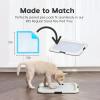 imageIRIS USA Pee Pad Holder  for Regular Sized Dog and Puppy Pee Pads Secured Latches NonSkid Feet Polished Finish for Easy Cleaning Leak Protection Fits 22quotx22quot Pad or Larger 2 Pack BlackGrayBlueWhite
