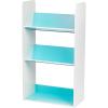 imageIRIS 3Tier Tilted Shelf Book Rack Blue and WhiteBlue