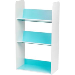 imageIRIS 3Tier Tilted Shelf Book Rack Blue and WhiteBlue