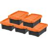 image:imageIRIS USA 3 Gallon 5 Pack and 5 Gallon 6 Pack HeavyDuty Storage Totes Bundle