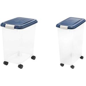 image:imageIRIS Airtight Pet Food Storage Container with IRIS Airtight Food Storage Container 32Pounds No Scoop33  47 QT Set