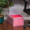 image:imageIRIS USA LetterLegal File Tote Box BPAFree Storage Bin Tote Organizer with Durable and Secure Latching Lid Stackable and Nestable BlackClear