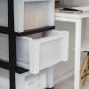 image:imageIRIS 9Drawer Storage Cart with Organizer Top WhiteBlackPearl