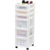 image:imageIRIS 9Drawer Storage Cart with Organizer Top WhiteWhitePearl