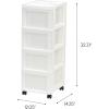 image:imageIRIS 9Drawer Storage Cart with Organizer Top WhiteWhitePearl