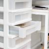 image:imageIRIS 9Drawer Storage Cart with Organizer Top WhiteWhitePearl