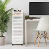 image:imageIRIS 9Drawer Storage Cart with Organizer Top WhiteWhitePearl