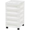 image:imageIRIS 9Drawer Storage Cart with Organizer Top WhiteWhitePearl