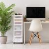 image:imageIRIS 9Drawer Storage Cart with Organizer Top WhiteWhitePearl