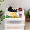 image:imageIRIS 9Drawer Storage Cart with Organizer Top WhiteWhitePearl