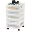 image:imageIRIS 9Drawer Storage Cart with Organizer Top WhiteWhitePearl