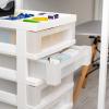 image:imageIRIS 9Drawer Storage Cart with Organizer Top WhiteWhitePearl