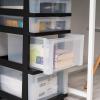image:imageIRIS USA Inc 4Drawer Rolling Storage Cart with Organizer Top Black