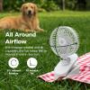 image:imageIRIS USA WOOZOO 5 Battery Operated Small Fan 2 Speeds DBattery Powered Compact Foldable Personal Fan Portable Travel Mini Desk Fan Home Office Bedside Picnic Camping Outdoor UseWhite  Battery