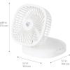 image:imageIRIS USA WOOZOO 5 Battery Operated Small Fan 2 Speeds DBattery Powered Compact Foldable Personal Fan Portable Travel Mini Desk Fan Home Office Bedside Picnic Camping Outdoor UseWhite  Battery