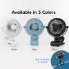 image:imageIRIS USA WOOZOO 5 Battery Operated Small Fan 2 Speeds DBattery Powered Compact Foldable Personal Fan Portable Travel Mini Desk Fan Home Office Bedside Picnic Camping Outdoor UseBlack