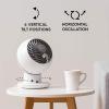 image:imageIRIS USA WOOZOO Air Circulator Fan with Remote Oscillating 5 Speeds Quiet Motor Small Fan for Bedroom Office Dorm White