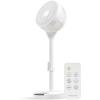 image:imageIRIS USA WOOZOO Pedestal Standing Fan 360 Oscillating Fan Vortex Fan DC Motor Quiet and Eco Friendly Remote Equipped 5in1 Fan with Timer 12 Speed Settings Touch Panel Height Adjustable White