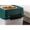 image:imageIRIS Remington 13 Lb 12 Qt Medium Elevated Feeder with Airtight Pet Food Storage Container Dry Food Bin with Removable Stainless Steel Bowls At Home Camping Roadtrip Pet Food Container GreenPearlGreen