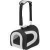 image:imageIRIS USA Small Soft Sided Pet Carrier with Shoulder Strap Sturdy Collapsible Water Resistant Pet Carrier with Padded Bottom and Top Handle for Travel BrownBlack
