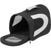 image:imageIRIS USA Small Soft Sided Pet Carrier with Shoulder Strap Sturdy Collapsible Water Resistant Pet Carrier with Padded Bottom and Top Handle for Travel BrownBlack