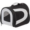 image:imageIRIS USA Small Soft Sided Pet Carrier with Shoulder Strap Sturdy Collapsible Water Resistant Pet Carrier with Padded Bottom and Top Handle for Travel BrownBlack