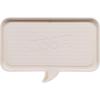 image:imageIRIS USA Waterproof Dog Food Mat Sturdy Plastic 28x 145 Inner Tray Area Extra High Lip for SpillProof NonSlip Rubber Feet Easy Clean for Cat Dog Food Bowls amp Water FountainsWOOF Ivory30L x 20W