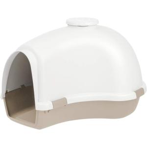 image:imageIRIS USA Igloo Dog House WhiteBeige Small and Medium Dogs and Cats IndoorOutdoor