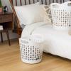 image:imageIRIS USA Plastic Laundry Basket 27L  3 Pack Flexible Clothes Hamper with Ventilation Holes Laundry Room Bedroom Bathroom Apartment Dorm Blankets Pillows Trinkets Organization WhiteWhite