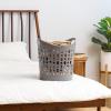 image:imageIRIS USA Plastic Laundry Basket 27L  3 Pack Flexible Clothes Hamper with Ventilation Holes Laundry Room Bedroom Bathroom Apartment Dorm Blankets Pillows Trinkets Organization WhiteGray