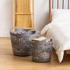 image:imageIRIS USA Plastic Laundry Basket 27L  3 Pack Flexible Clothes Hamper with Ventilation Holes Laundry Room Bedroom Bathroom Apartment Dorm Blankets Pillows Trinkets Organization WhiteGray