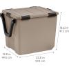 image:imageIRIS USA 4Pack Gasket Box 41 Quart WeatherResistant Storage Bins with Latching LidsHeavyDuty Organizing Containers for Closet Bathroom and Office 109 Qt  3 Pack