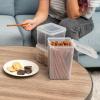 image:imageIRIS USA Food Storage Containers with FlipTop Lid 27 Qt  6 Pack Clear Stackable Food Containers for Kitchen amp Pantry Organization BPAFree Food Grade Plastic For Flour Sugar Dry Food GrainFood Grade Combo  8 Pack