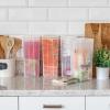 image:imageIRIS USA Food Storage Containers with FlipTop Lid 27 Qt  6 Pack Clear Stackable Food Containers for Kitchen amp Pantry Organization BPAFree Food Grade Plastic For Flour Sugar Dry Food GrainLarge  4 Pack