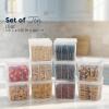 image:imageIRIS USA Food Storage Containers with FlipTop Lid 27 Qt  6 Pack Clear Stackable Food Containers for Kitchen amp Pantry Organization BPAFree Food Grade Plastic For Flour Sugar Dry Food GrainFood Grade Small  10 Pack