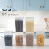 image:imageIRIS USA Food Storage Containers with FlipTop Lid 27 Qt  6 Pack Clear Stackable Food Containers for Kitchen amp Pantry Organization BPAFree Food Grade Plastic For Flour Sugar Dry Food GrainFood Grade Medium  6 Pack
