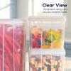 image:imageIRIS USA Food Storage Containers with FlipTop Lid 27 Qt  6 Pack Clear Stackable Food Containers for Kitchen amp Pantry Organization BPAFree Food Grade Plastic For Flour Sugar Dry Food GrainFood Grade Small  10 Pack