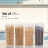 image:imageIRIS USA Food Storage Containers with FlipTop Lid 27 Qt  6 Pack Clear Stackable Food Containers for Kitchen amp Pantry Organization BPAFree Food Grade Plastic For Flour Sugar Dry Food GrainFood Grade Large  4 Pack