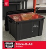 image:imageIRIS USA 4 Pack TrailBox 8 Gallon Lockable Storage Trunk Box Truck Bed Bin HeavyDuty Containers Camping Gear Adventure Chest  Dark GrayGrayBlack