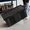 image:imageIRIS USA 4 Pack TrailBox 8 Gallon Lockable Storage Trunk Box Truck Bed Bin HeavyDuty Containers Camping Gear Adventure Chest  Dark GrayGrayBlack