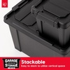 image:imageIRIS USA 4 Pack TrailBox 8 Gallon Lockable Storage Trunk Box Truck Bed Bin HeavyDuty Containers Camping Gear Adventure Chest  Dark GrayGrayBlack